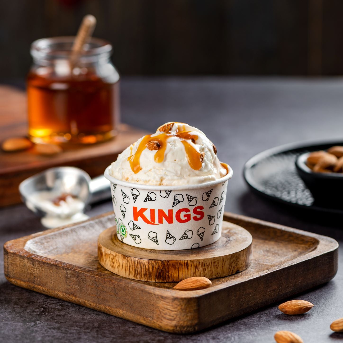 Honey Almond Icecream