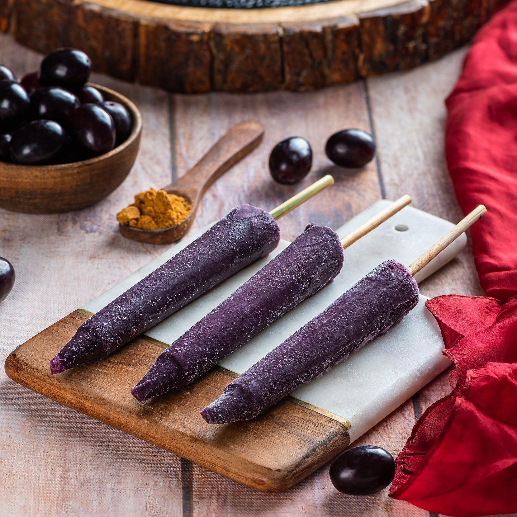 Jamun Sorbet Stick