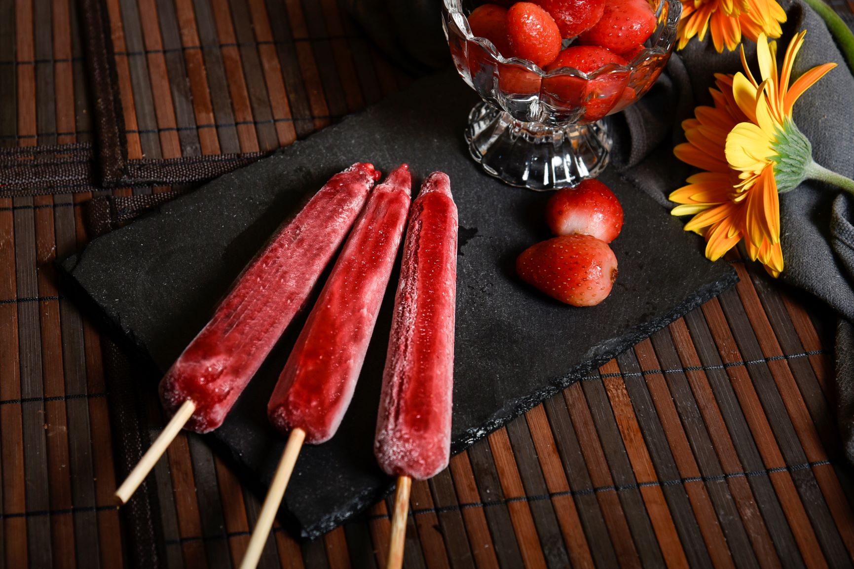 Strawberry Kulfi Stick